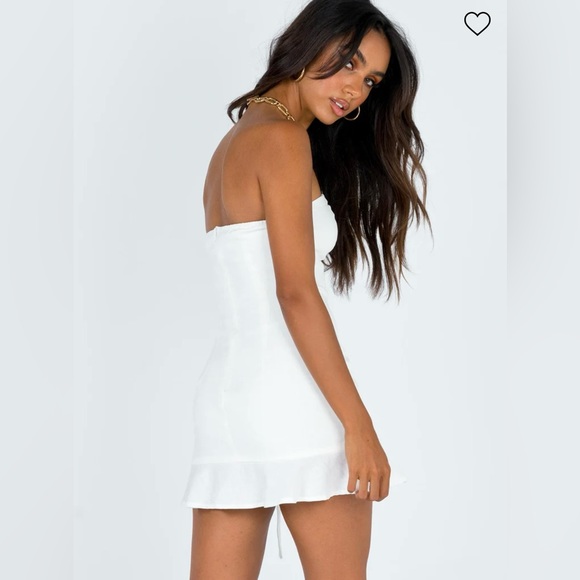 PRINCESS POLLY BOOK OF LOVE MINI DRESS WHITE / Size US 2 - Picture 4 of 4